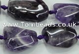 CNG466 15.5 inches 15*20mm - 20*35mm nuggets amethyst beads