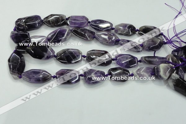 CNG466 15.5 inches 15*20mm - 20*35mm nuggets amethyst beads