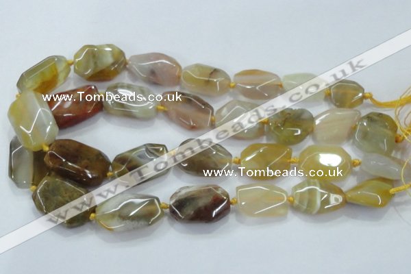 CNG468 15.5 inches 15*20mm - 20*32mm nuggets agate beads