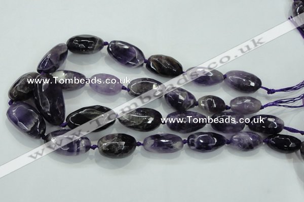 CNG476 15.5 inches 15*20mm - 25*35mm faceted nuggets amethyst beads