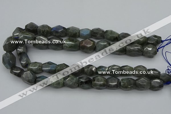 CNG5007 15.5 inches 10*14mm - 13*18mm faceted nuggets labradorite beads