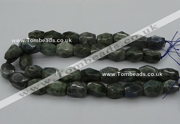 CNG5008 15.5 inches 13*18mm - 15*25mm faceted nuggets labradorite beads