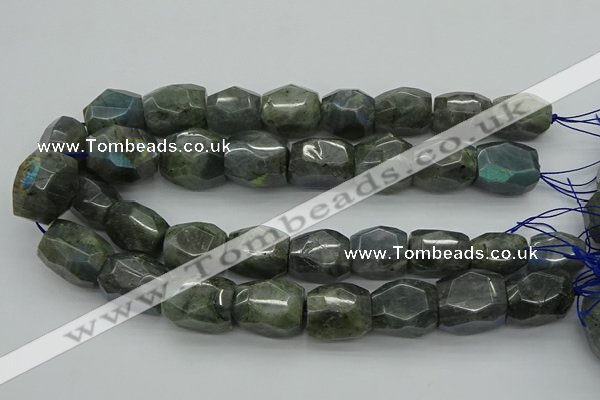 CNG5009 15.5 inches 15*20mm - 18*25mm faceted nuggets labradorite beads