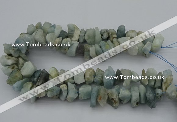 CNG5012 15.5 inches 10*15mm - 15*20mm nuggets aquamarine beads