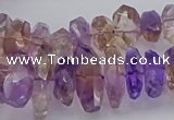 CNG5026 15.5 inches 7*12mm - 10*18mm faceted nuggets ametrine beads