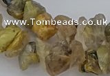 CNG5034 15.5 inches 8*12mm - 13*18mm nuggets golden rutilated quartz beads