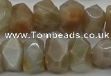 CNG5054 15.5 inches 10*14mm - 12*16mm faceted nuggets moonstone beads