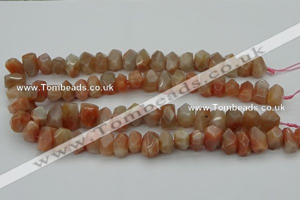 CNG5058 15.5 inches 10*14mm - 12*16mm faceted nuggets sunstone beads