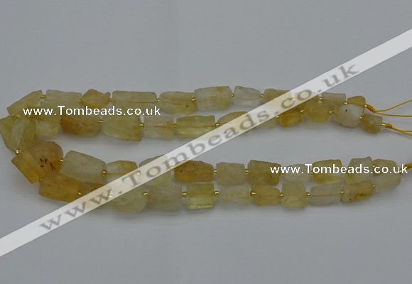 CNG5073 15.5 inches 8*10mm - 15*20mm nuggets citrine beads