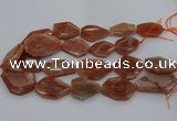 CNG5083 15.5 inches 20*30mm - 25*45mm freeform sunstone beads