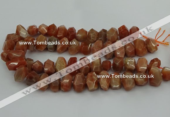 CNG5093 15.5 inches 13*18mm - 15*20mm faceted nuggets sunstone beads