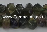 CNG5097 15.5 inches 10*14mm - 12*16mm faceted nuggets fluorite beads