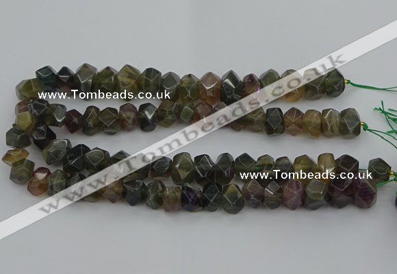 CNG5097 15.5 inches 10*14mm - 12*16mm faceted nuggets fluorite beads