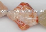 CNG51 15.5 inches 25*35mm nuggets agate gemstone beads