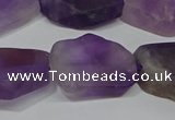 CNG5118 15.5 inches 14*20mm - 18*25mm freeform matte amethyst beads