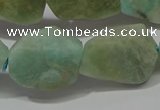 CNG5123 15.5 inches 14*20mm - 18*25mm freeform matte amazonite beads