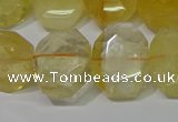 CNG5129 15.5 inches 15*18mm - 15*20mm faceted freeform citrine beads