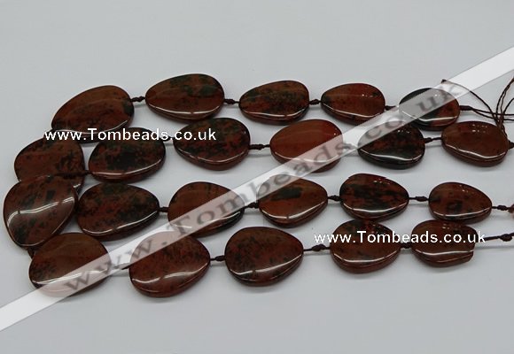 CNG5162 15.5 inches 16*22mm - 30*35mm freeform mahogany obsidian beads