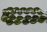 CNG5167 15.5 inches 16*22mm - 30*35mm freeform green gemstone beads