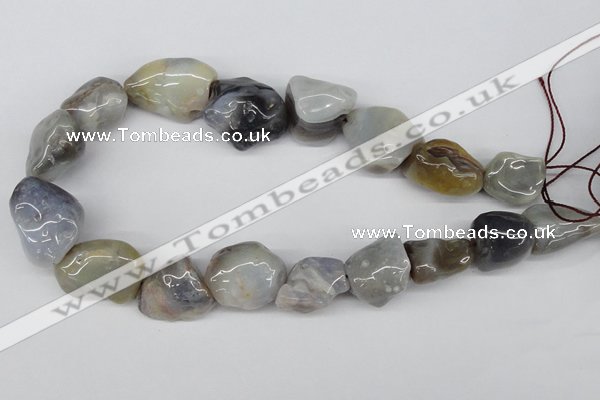 CNG52 15.5 inches 24*30mm nuggets botswana agate gemstone beads