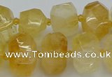 CNG5219 15.5 inches 12*16mm - 15*20mm faceted nuggets citrine beads