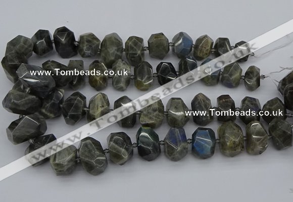 CNG5222 15.5 inches 12*16mm - 15*20mm faceted nuggets labradorite beads