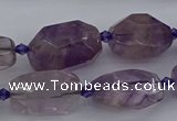 CNG5226 15.5 inches 10*15mm - 15*25mm faceted nuggets amethyst beads