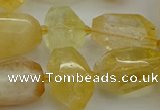 CNG5232 15.5 inches 12*16mm - 15*25mm faceted nuggets citrine beads