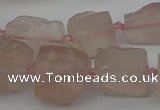 CNG5241 15.5 inches 8*12mm - 15*25mm nuggets rose quartz beads