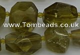 CNG5281 15.5 inches 12*16mm - 18*25mm faceted nuggets lemon quartz beads