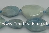 CNG5288 15.5 inches 15*20mm - 22*30mm faceted freeform aquamarine beads