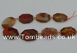 CNG5317 15.5 inches 25*35mm - 35*45mm freeform agate beads