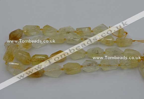 CNG5321 15.5 inches 12*16mm - 15*25mm faceted nuggets citrine beads