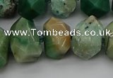 CNG5329 15.5 inches 12*16mm - 15*20mm faceted nuggets African jade beads