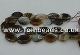 CNG5349 15.5 inches 25*35mm - 30*40mm faceted freeform agate beads