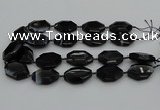 CNG5350 15.5 inches 25*35mm - 30*40mm faceted freeform agate beads