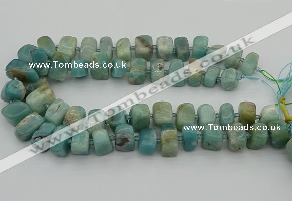 CNG5380 15.5 inches 10*14mm - 13*18mm nuggets amazonite beads