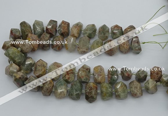 CNG5401 15.5 inches 12*16mm - 15*20mm faceted nuggets ghost gemstone beads