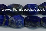 CNG5410 15.5 inches 12*16mm - 15*20mm faceted nuggets lapis lazuli beads