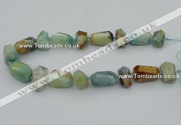 CNG5437 15.5 inches 12*16mm - 18*25mm faceted nuggets amazonite beads