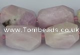 CNG5446 15.5 inches 12*16mm - 15*25mm faceted nuggets kunzite beads
