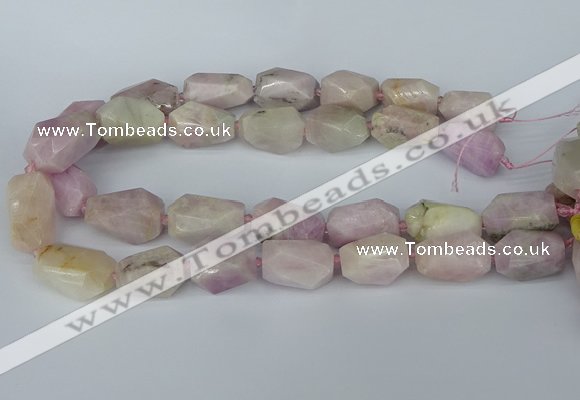 CNG5446 15.5 inches 12*16mm - 15*25mm faceted nuggets kunzite beads