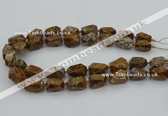 CNG5456 15.5 inches 12*16mm - 15*22mm faceted nuggets opal beads