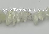 CNG5460 15.5 inches 6*10mm - 8*20mm nuggets plated quartz beads