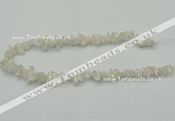 CNG5460 15.5 inches 6*10mm - 8*20mm nuggets plated quartz beads