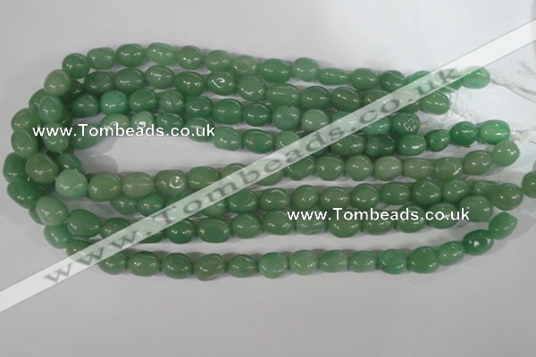 CNG551 15.5 inches 10*13mm nuggets green aventurine beads