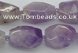 CNG5510 12*16mm - 15*25mm faceted nuggets lavender amethyst beads