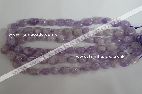 CNG553 15.5 inches 12*16mm nuggets lavender amethyst beads