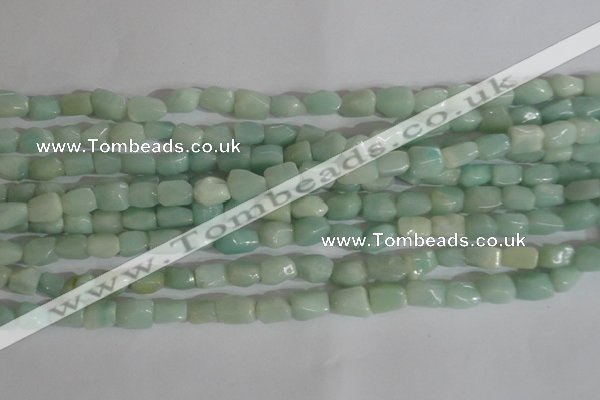 CNG554 15.5 inches 6*8mm nuggets amazonite gemstone beads