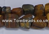 CNG5543 15.5 inches 10*14mm - 12*16mm nuggets yellow tiger eye beads